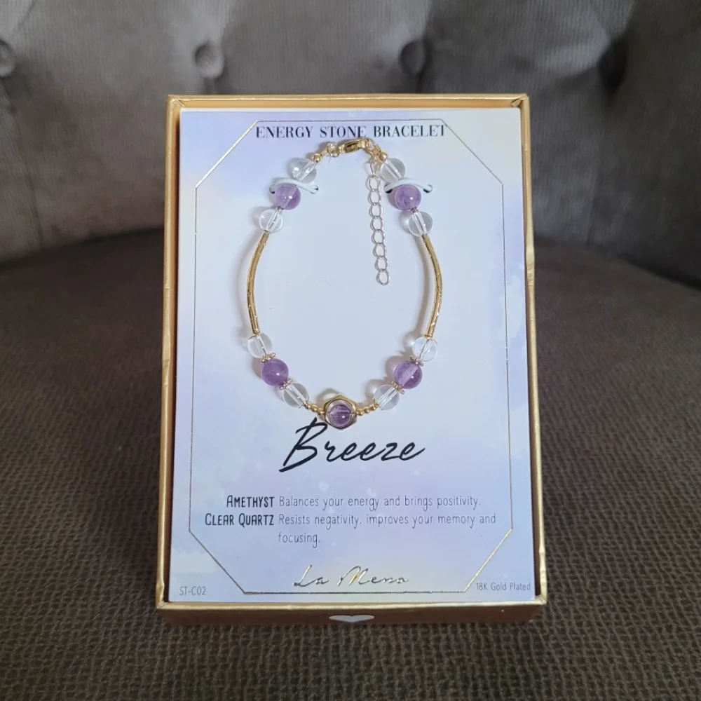 La Meno Breeze🌬 Energy⚡️Stone Bracelet - NIB - Picture 13 of 16